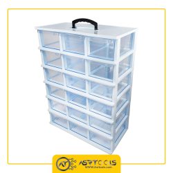 toolbox-18-drawers-ghanad-plast-c06-2-جعبه ابزار 18 کشو قناد پلاست مدل C06