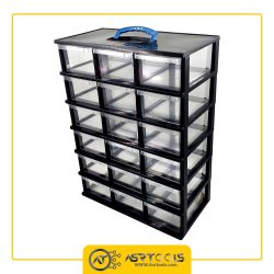 toolbox-18-drawers-ghanad-plast-c06-2-جعبه ابزار 18 کشو قناد پلاست مدل C06