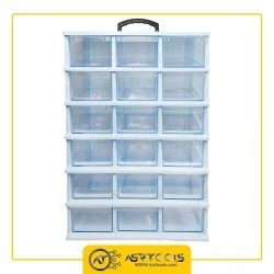 toolbox-18-drawers-ghanad-plast-c06-2-جعبه ابزار 18 کشو قناد پلاست مدل C06