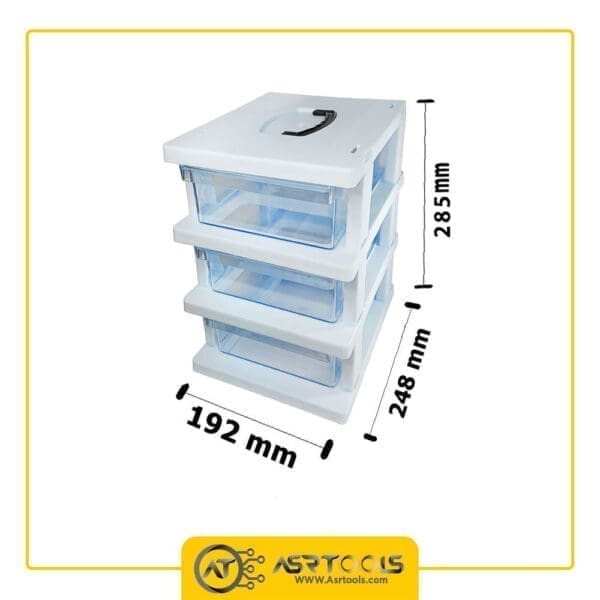 toolbox-3-drawers-ghanad-plast-e03-0-جعبه ابزار 3 کشو قناد پلاست مدل E03
