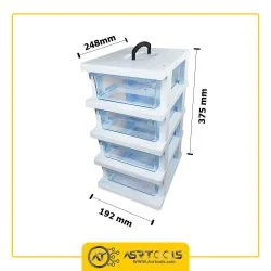 toolbox-4-drawers-ghanad-plast-e04-0-جعبه ابزار 4 کشو قناد پلاست مدل E04