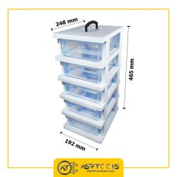 toolbox-5-drawers-ghanad-plast-e05-0-جعبه ابزار 5 کشو قناد پلاست مدل E05