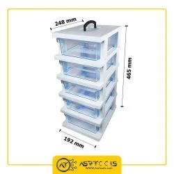 toolbox-5-drawers-ghanad-plast-e05-0-جعبه ابزار 5 کشو قناد پلاست مدل E05
