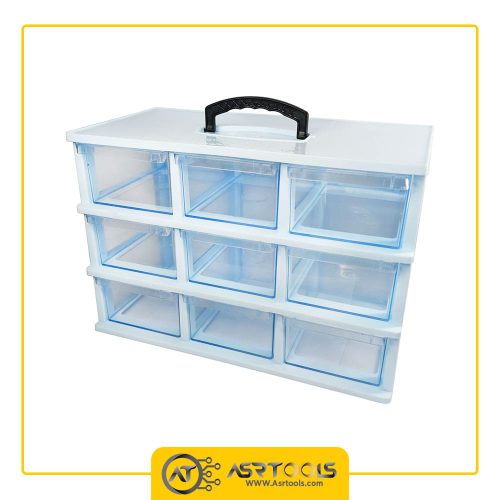 toolbox-9-drawers-ghanad-plast-c03-0-جعبه ابزار 9 کشو قناد پلاست مدل C03