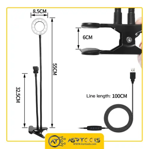 رینگ لایت و پایه نگهدارنده گوشی موبایل مدل professional live stream ring light-0