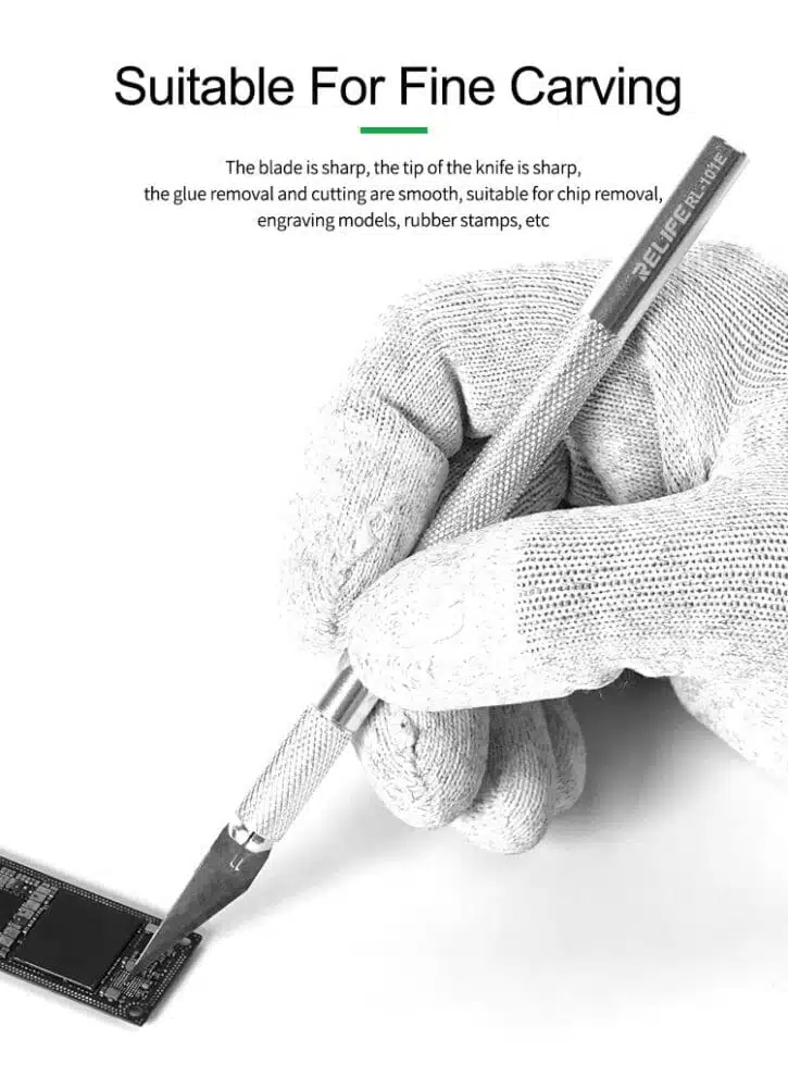 کاتر قلمی ریلایف مدل RELIFE RL-101E همراه با 6 عدد تیغ یدک