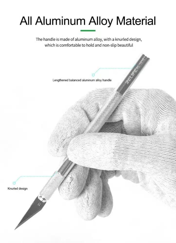 کاتر قلمی ریلایف مدل RELIFE RL-101E همراه با 6 عدد تیغ یدک