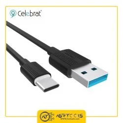 کابل تبدیل USB به USB-C سلبریت مدل celebrat CB-09T طول 1 متر ASRTOOLS