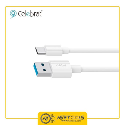 کابل تبدیل USB به USB-C سلبریت مدل celebrat CB-09T طول 1 متر ASRTOOLS