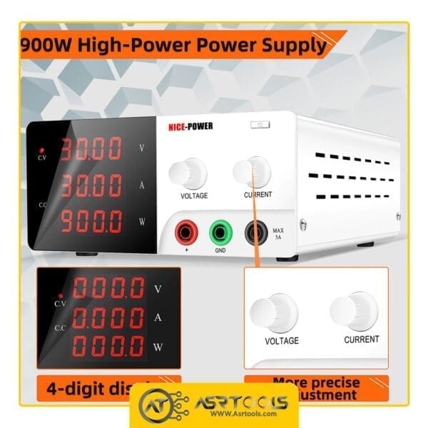 Nice Power R-SPS3030 30V 30A Lab Bench Programmable Variable Adjustable Regulated DC power Supply-0-منبع تغذیه نایس پاور مدل NICE POWER R-SPS3030