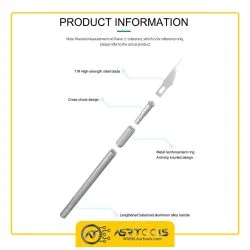 RELIFE RL-101E PEN KNIFE SET-0-کاتر قلمی ریلایف مدل RELIFE RL-101E همراه با 6 عدد تیغ یدک