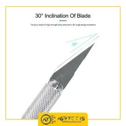 RELIFE RL-101E PEN KNIFE SET-0-کاتر قلمی ریلایف مدل RELIFE RL-101E همراه با 6 عدد تیغ یدک