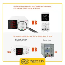 SPS-W1203 NICE-POWER Portable Stabilized China Factory Regulated Variable 120V 3A Digital DC Power Supply Repair Mobile Phone-0-منبع تغذیه نایس پاور مدل NICE POWER SPS-W1203