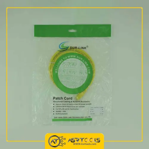 پچ کورد CAT6 سرلینک مدل SUR LINK UTP طول 1 متر ASRTOOLS