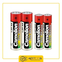 باتری قلمی و نیم قلمی کملیون مدل Camelion Plus Alkaline بسته 12 عددی asrtools