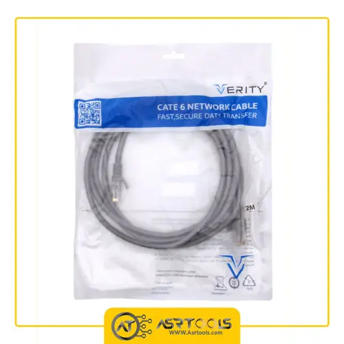 کابل شبکه پچ کورد وریتی مدل Verity CAT6 طول 2 متر ASRTOOLS