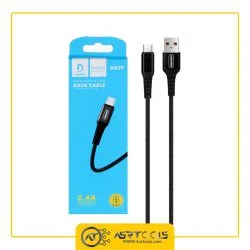 کابل تبدیل USB به microUSB دنمن مدل DENMEN D02V طول 1 متر asrtools