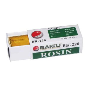 BAKU BK-220 ROSIN FLUX-0-فلکس جامد رزین لحیم کاری باکو مدل BAKU BK-220 وزن 20 گرم