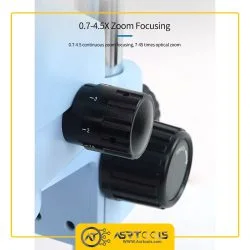 SUNSHINE SZM45T-B1 HD trinocular stereo microscope 7-45 times continuous zoom mobile phone repair motherboard welding zoom-3-لوپ سه چشم سانشاین مدل SUNSHINE SZM45T-B1