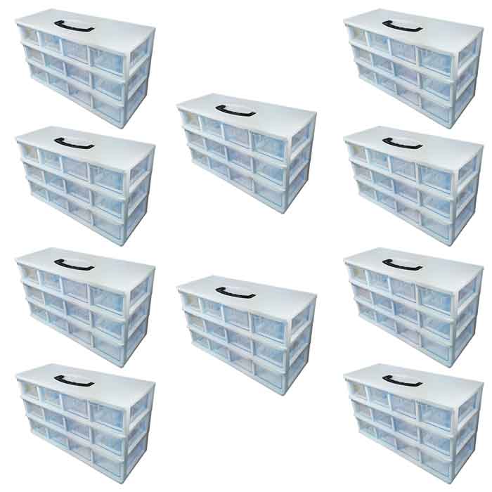 toolbox-12-drawers-ghanad-plast-b03 10PCS-0-جعبه ابزار 12 کشو قناد پلاست مدل B03 کارتن 10 عددی