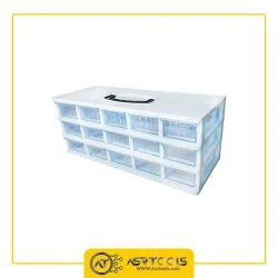 toolbox-15-drawers-ghanad-plast-a03-0-جعبه ابزار 15 کشو قناد پلاست مدل A03