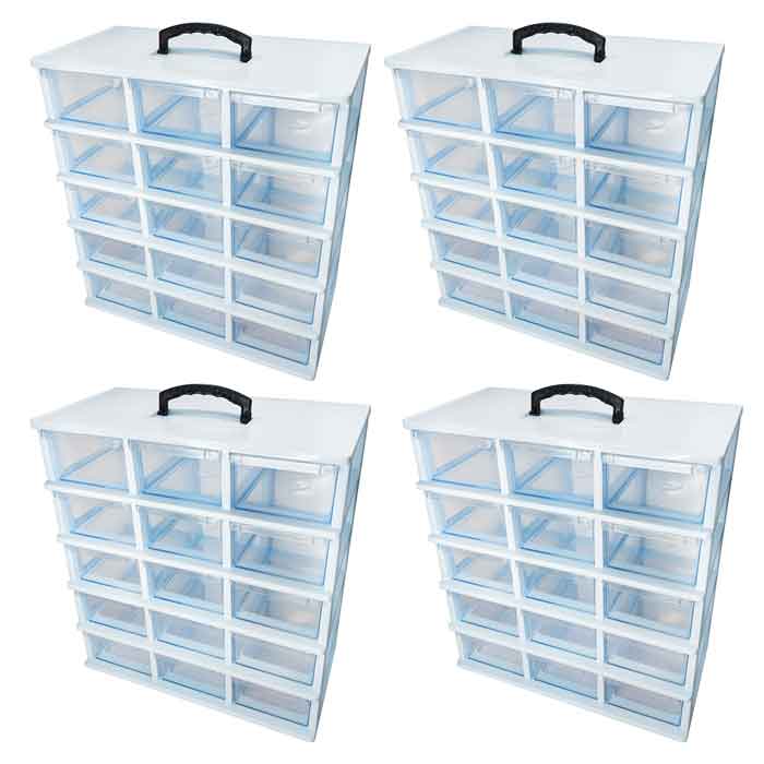 toolbox-15-drawers-ghanad-plast-c05 4pcs-0-جعبه ابزار 15 کشو قناد پلاست مدل C05 کارتن 4 عددی