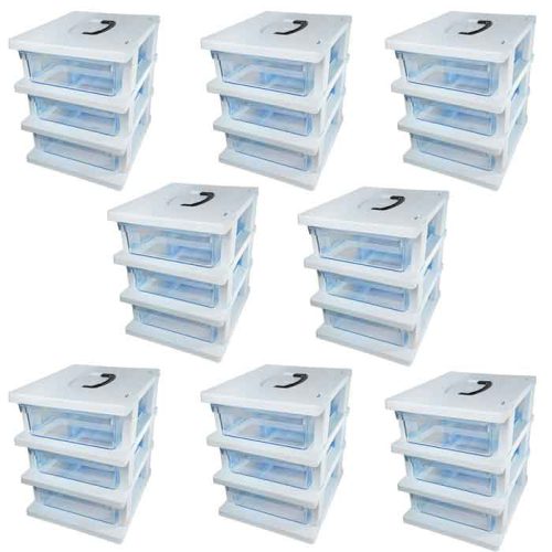 toolbox-3-drawers-ghanad-plast-e03 8PCS-0-جعبه ابزار 3 کشو قناد پلاست مدل E03 بسته 8 عددی