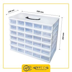 toolbox-30-drawers-ghanad-plast-a06-0-جعبه ابزار 30 کشو قناد پلاست مدل A06