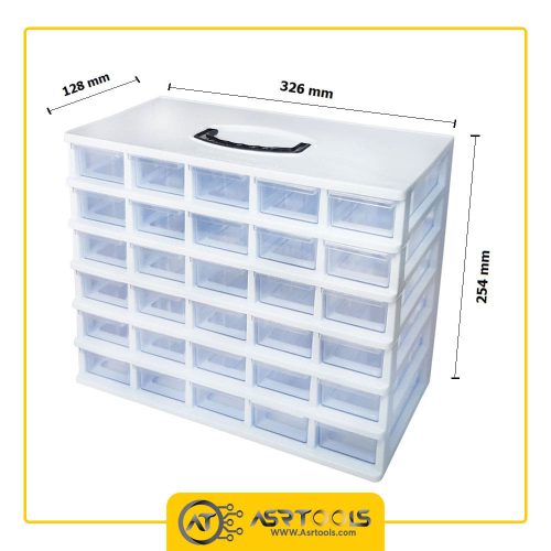 toolbox-30-drawers-ghanad-plast-a06-0-جعبه ابزار 30 کشو قناد پلاست مدل A06