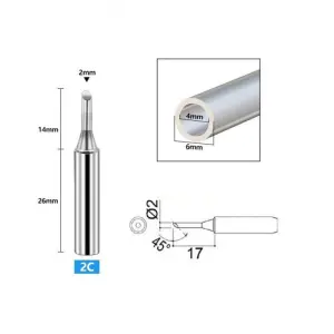 MECHANIC LEAD FREE SOLDER TIP 900M-T-2C MCN300-0-نوک هویه ماتیکی مکانیک مدل Mechanic 900M-T-2C MCN300