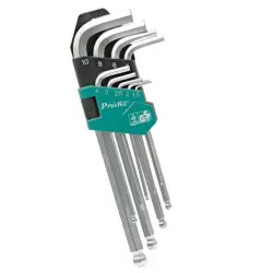 PROSKIT NW-229B 9PCS BALL POINT ARM HEX KEY SET-0-آچار آلن سر گرد پروسکیت مدل Proskit HW-299B مجموعه 9 عددی