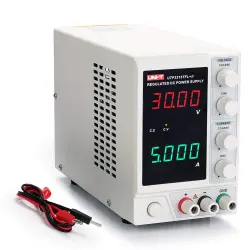 UNI-T 30V 5A Linear Power Supply, UTP3315TFL-II Regulated Bench Power Supply, 4 Digital LED with Alligator Leads-0-منبع تغذیه یونی تی مدل UNI-T UTP3315TFL-II