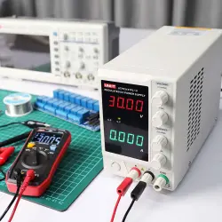 UNI-T 30V 5A Linear Power Supply, UTP3315TFL-II Regulated Bench Power Supply, 4 Digital LED with Alligator Leads-0-منبع تغذیه یونی تی مدل UNI-T UTP3315TFL-II