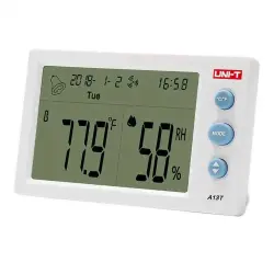 UNI-T A13T humidity & temperature meter-0-دماسنج، رطوبت سنج و ساعت یونی تی مدل UNI-T A13T