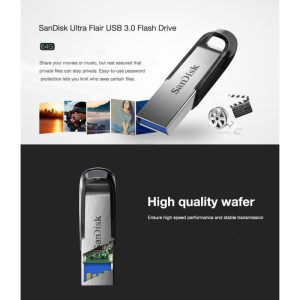 فلش مموری سن دیسک مدل SanDisk Ultra Ultra Flair USB3.0 ظرفیت 64 گیگابایت asrtools