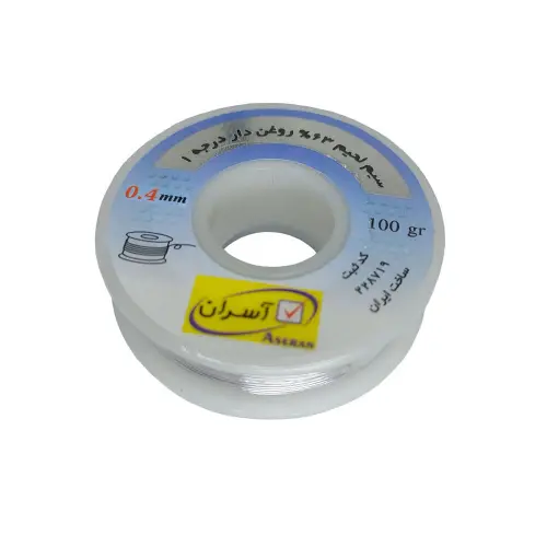 aseran-solder-wire-63-37-0-4mm-100gr-whith-flux-0-سیم لحیم آسران مدل ASERAN 0.4mm 100gr
