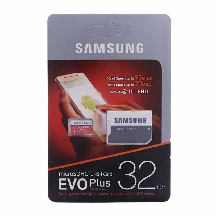 کارت حافظه microSDHC سامسونگ مدل Evo Plus کلاس 10 استاندارد UHS-I U1 سرعت 95MBps همراه با آداپتور SD ظرفیت 32 گیگابایت asrtools