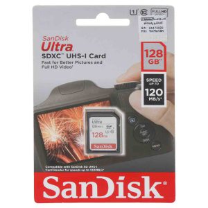 کارت حافظه SDXC سن دیسک مدل Ultra کلاس 10 استاندارد UHS-I U1 سرعت 533X 80MBps ظرفیت 128 گیگابایت asrtools