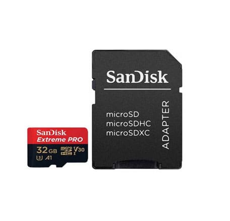 کارت حافظه سن دیسک مدل AsrTools Sandisk Extreme Pro V30 UHS-I U3 Class 10 100MBps 667X microSDHC Card 32GB