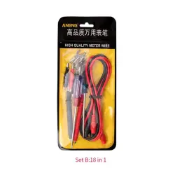 ANENG PT1020 PLUS 1000V10A Universal Digital Multimeter Probe Test Leads Multi Meter Needle Tip Tester Lead Probe Wire Pen-0-پراب مولتی متر همه کاره آننگ مدل ANENG PT1020 PLUS مجموعه 18 عددی