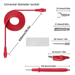 ANENG PT1020 PLUS 1000V10A Universal Digital Multimeter Probe Test Leads Multi Meter Needle Tip Tester Lead Probe Wire Pen-0-پراب مولتی متر همه کاره آننگ مدل ANENG PT1020 PLUS مجموعه 18 عددی