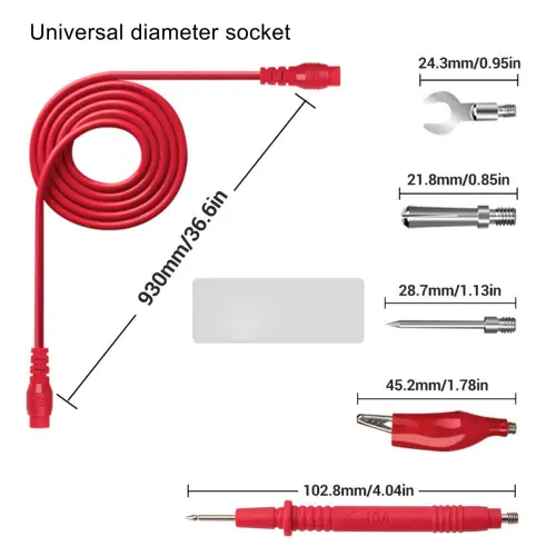 ANENG PT1020 PLUS 1000V10A Universal Digital Multimeter Probe Test Leads Multi Meter Needle Tip Tester Lead Probe Wire Pen-0-پراب مولتی متر همه کاره آننگ مدل ANENG PT1020 PLUS مجموعه 18 عددی