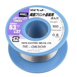 GOOT-solder-wire-63-37-0-8mm-100gr-whith-flux-0-سیم لحیم گات مدل goot 0.8mm 100gr SE-06308