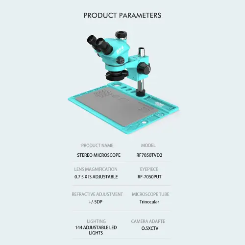 Kailiwei RF4 RF7050TVD2 Microscope-0-لوپ سه چشم کایلیوی مدل Kailiwei RF4 RF7050TVD2