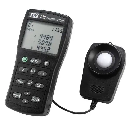 TES-136 Chroma Meter Illuminometer Meter with Data Logger Function-0- کلوین متر و رنگ سنج نور تی ای اس مدل TES TES-136