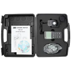 TES-136 Chroma Meter Illuminometer Meter with Data Logger Function-0- کلوین متر و رنگ سنج نور تی ای اس مدل TES TES-136