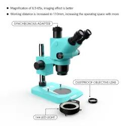 kailiwei-rf4-RF6565TV-microscope-0-لوپ سه چشم کایلیوی مدل Kailiwei RF4 RF6565TV