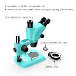 kailiwei-rf4-RF6565TV-microscope-0-لوپ سه چشم کایلیوی مدل Kailiwei RF4 RF6565TV