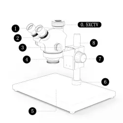 kailiwei-rf4-rf7050tvP-microscope-0-لوپ سه چشم کایلیوی مدل Kailiwei RF4 RF7050TVP
