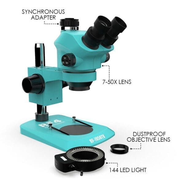 rf4-rf7050tvp-microscope-0-لوپ سه چشم آر اف فور مدل RF4 RF7050TV